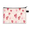 Bolsa Cosmética Portátil para el Día de San Valentín con Estampado Digital del Día de San Valentín para Mujer, Bolsa de Almacenamiento de Gran Capacidad, Regalo Acompañante