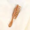 Pente de Massagem Portátil para Casa de Sândalo Dragão e Fênix Dentes Grossos Massagem em Todo o Corpo Cabeça Pontos de Acupuntura Pente de Meridianos Relaxamento do Couro Cabeludo