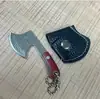 Gadget de acero inoxidable mini colgante de llave cuchillo no plegable dividido abrebotellas express cuchillo portátil para exteriores