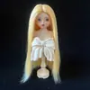 Peruca para Boneca BJD 346 Pontos Cabelo para Boneca BJD para Boneca Menina Urso, Cabelo Longo Liso Sedoso Macio Repartido ao Meio, Atacado do Fabricante
