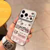 Funda emoji de cara de fantasma adecuada para Apple 17Pro, colección Crayon Shin-chan, iPhone18 chapado en metal ventana grande