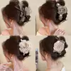 Pinza para el Cabello Plegada con Forma de Nube para Cobertura Completa de la Parte Trasera de la Cabeza, Pinza de Tiburón Grande para Cabello Grueso, Nuevo Accesorio de Alta Gama para el Cabello para Mujer 2026