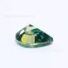 Piedra Suelta de Moissanita Verde en Forma de Pera de Wuzhou Gemstone 0.5-3 Quilates Moissanita Verde en Forma de Gota Lápiz de Diamante Probado