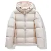 Chaqueta acolchada de plumón para mujer, estilo nuevo 2025, abrigo de algodón engrosado con capucha, chaqueta de algodón casual y versátil de corte holgado, moderna