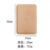 Tabla de Pizza de Haya Bandeja de Madera para Filete Plato de Madera Tabla de Cortar Tabla para Cortar Fruta Hogareña Rectangular Plato Japonés para Pan
