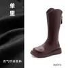 Botas Femininas Botas Longas Infantis 2026 Nova Coleção Outono/Inverno Botas de Cano Alto Estilo Princesa para Meninas Modelo Catwalk