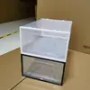 Caja de Zapatos Transparente de Plástico Engrosado Gabinete de Zapatos Apilable Caja de Almacenamiento a Prueba de Polvo y Humedad Caja de Almacenamiento para Organizar Deportes Dormitorio Venta al por Mayor