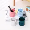 Copo de Vela Criativo Feito à Mão, Suporte de Vela para Interior, Vaso para Suculentas, Porta-Canetas de Armazenamento, Ornamento de Cerâmica, Uso Doméstico Transfronteiriço