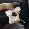2026 Nova Bolsa de Mão Estilo Coreano com Renda de Bolinhas e Acabamento, Mini Bolsa Transversal para Crianças e Pais e Filhos, Acessório para Mulheres