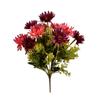 Crisantemo de la Longevidad de Estilo Europeo de 11 Cabezas Ramo Artificial para Mesa de Sala de Estar Flor Falsa Arreglo de Flores Secas Decoración de Flores de Seda Accesorios de Fotografía