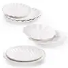 Plato de melamina imitación porcelana blanco redondo vajilla de hotel restaurante plato para salteado disco de plástico plato para guarnición para olla caliente comercial