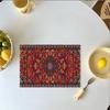 Individual de Mesa de Cocina Multicolor Bohemio Transfronterizo de Amazon Retro Moderno Geométrico Arte Abstracto Decorativo para Mesa de Comedor