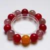 Pulsera de Cristal de Fresa Natural Mil Flores de Ciruela Roja para Mujer, Mejora la Piel Clara, Cadena Versátil de Color Rojo Cereza al por Mayor