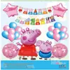 Conjunto de Balões de Aniversário Mais Vendido Transfronteiriço Decoração Festa Tema Quarta-feira Brinquedo Desenho Animado Infantil