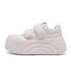 Zapatos Blancos de Suela Gruesa, Nuevos Estilos Populares de Primavera y Otoño, Zapatos de Plataforma para Mujer, Zapatos Lindos y Originales, Zapatos para Mujer con Pegatinas Mágicas para el Dedo Gordo de 2025