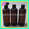 Botella de Loción Marrón de Tapa abatible de 300 ml Botella Marrón para Champú Gel de Ducha Botella de Tapa de Mariposa de 300 ml Botella para Líquido de Lavavajillas
