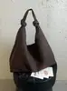 Bolso de mano retro de gamuza estilo coreano, gran capacidad, moderno y casual, perfecto para el uso diario, diseño minimalista, colección otoño/invierno, bolso de hombro único