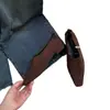 Maillard Frances Retro Elegantes Planos Zapatos Planos para Mujer 2025 Nuevos Otoño e Invierno Gamuza Slip-On Zapatos Casuales