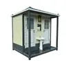 Baño Móvil de Lujo al Aire Libre Escénico Doble Inodoro de Sentadilla para Hombres y Mujeres Baño Móvil Baño con Estructura de Acero