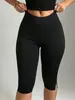 Leggings de Yoga Estilo Europeo y Americano 2026 con Aberturas Laterales, Cintura Alta, De Tres Cuartos