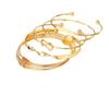 Pulseras de Cadena Simples Retro Transfronterizas Europeas y Americanas Moda Mezcla y Combina Pulseras Abiertas Adornos para la Mano Combinación de Estilo Apilado Venta al por Mayor