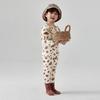 J043 Pijama para niños Conjunto de dos piezas Diseño ZYZ Lana Pull Frame Ropa para el hogar Clase A Grueso Traje de ropa interior para niños
