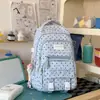 Mochila Nueva Estilo Girly de Lunares, Gran Capacidad, Mochila Ligera para Estudiantes de Secundaria y Preparatoria, Set de Bolso Escolar de Tres Piezas de Aspecto Elevado