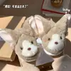Novas Pantufas de Inverno Femininas da Moda Fofas de Algodão para Casa Gato Alemão Quentes Confortáveis com Forro de Pelúcia
