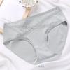 Lote de Fábrica Mujer Embarazada Materna Mamá Cintura Baja Tornillo Patrón de Algodón Abdominal Talla Grande Forma de V Base Triangular Tanga Horquilla de Cabeza