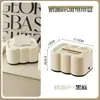 Caja de Pañuelos Nube de Crema Decoración Sencilla Estilo Lujo Ligero Mesa de Café Sala de Estar Mesa de Comedor Caja de Pañuelos Multifuncional Caja de Almacenamiento