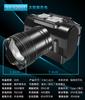 Farol Telescópico Solar Transfronteiriço LED com Zoom Dimmable para Pesca Noturna ao Ar Livre, Acampamento, Montanhismo, Luz Forte, Farol Recarregável