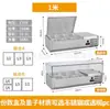 Mesa de Ensalada de Escritorio Gabinete Comercial para Conservar Frescura Gabinete Pequeño de Ensalada Mesa de Cristal para Espolvorear Pizza Vitrina Refrigerada para Postres