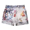 Pantalones cortos deportivos de marca de moda estadounidense, pantalones de playa de verano, material de malla, transpirables, que absorben el sudor, pantalones de baloncesto holgados para fitness.