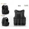 Chaleco Táctico Infantil Chaleco de Lona Multifuncional Camuflaje Chaleco Antibalas Transpirable para Exteriores Juego PUBG