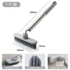 Cepillo para piso de baño, cepillo pequeño para limpiar el piso del baño, cepillo giratorio para rincones sin ángulo muerto, cepillo para rincones y grietas, herramienta de limpieza de pisos