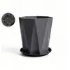 Maceta de plástico con forma de flor de diamante extragrande transfronteriza, resina engrosada y duradera, adecuada para sala de estar del hogar, estilo alto para plantas verdes en maceta