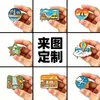 Imanes de Metal Personalizados para Refrigerador Souvenirs Culturales y Creativos Museo Pegatinas Magnéticas Creativas Lugares Escénicos Ciudad Regalos Hechos a la Medida