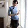 Ropa Interior Sexy Uniforme Transparente Sexy de la República de China Traje Ropa de Trabajo Antiguo Nuevo Primavera y Verano Top Vintage Mujer