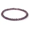 Pulsera de ágata natural de 4 mm con diseño de explosión transfronteriza de Amazon. Pulsera mini con dije de energía Joker simple para niña.