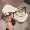 Óculos de sol estilo olho de gato coreano ins ultra-leve moda à prova de UV rosto grande emagrecimento picante menina retro óculos de sol à prova de sol moda