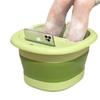 Cubo plegable para pies, grueso y resistente, para el hogar, portátil y plegable, para lavar los pies, de plástico, para masaje de pies y baño de pies.