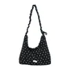Bolso de Mujer de Lunares y Rayas 2026 Nuevo Verano Moda Estampado Plegado Bolso Tote Gran Capacidad Bolso de Hombro Cruzado