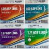 Conecta 1.56, 1.60, 1.67, 1.74 asférico anti-radiación de luz azul lente de resina para miopía película verde