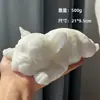 Paquete de materiales de producción de胚ón blanco pellizcado para bricolaje, molde de yeso plano blando hecho a mano, paquete de materiales de producción de silicona, adornos