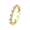 Anéis Empilháveis de Renda com Moissanita e Diamante Integral em Prata S925 Anéis Empilháveis de Moissanita e Diamante Modernos de Alta Qualidade para Mulheres Douyin Xiaohongshu Atacado