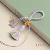 Kit de Accesorios para Llaveros DIY con Adornos Colgantes, Borlas, Colgantes, Borlas de Hilo de Algodón Tejido a Mano Estilo Étnico