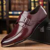 Zapatos de Talla Grande para Hombre Transfronterizos Nuevo Estilo Británico Hebilla Zapatos de Vestir para Hombre de Negocios Tendencia en Calzado para Hombre