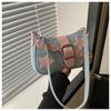 Tendência de cor de contraste sexy hot girl 2024bags estrelas nova corrente jeans casual bolsa de ombro nas axilas