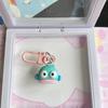 Lindo llavero de pez feo con dibujos animados, colgante de corazón para niña, bolso, bolso, accesorios, regalo, adornos colgantes.