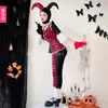 Disfraces de Payaso de Circo para Actuaciones de Halloween Disfraz de Diablo Bruja para Adultos Disfraz de Reina Cos Disfraces Divertidos para Actuaciones